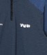 TFW49 L/S HALF ZIP MOCKNECK T / CHRCOAL / BLUE GREY