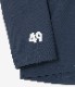 TFW49 L/S HALF ZIP MOCKNECK T / CHRCOAL / BLUE GREY