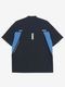 TFW49 WIDE SHORT SLEEVE MOCKNECK / BLACK