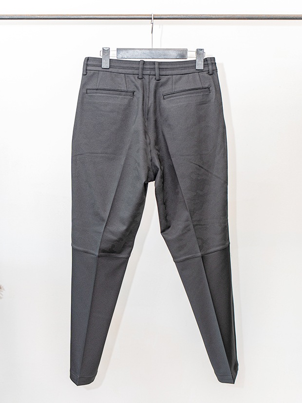 junhashimoto EASY TUCK PANTS★★  -Emboss Camo- / BLACK