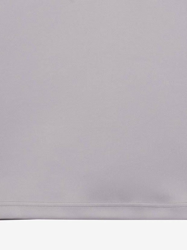 TFW49 SIDE PANEL SHORT SLEEVE MOCKNECK / GREY