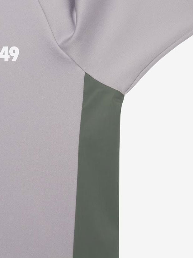TFW49 SIDE PANEL SHORT SLEEVE MOCKNECK / GREY