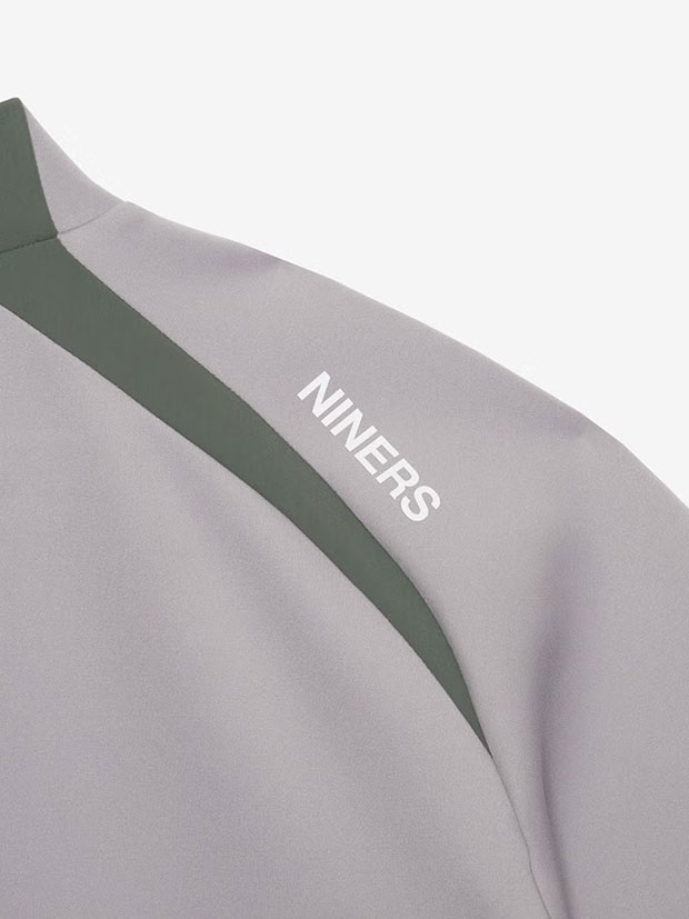 TFW49 SIDE PANEL SHORT SLEEVE MOCKNECK / GREY