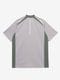 TFW49 SIDE PANEL SHORT SLEEVE MOCKNECK / GREY