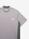 TFW49 SIDE PANEL SHORT SLEEVE MOCKNECK / GREY
