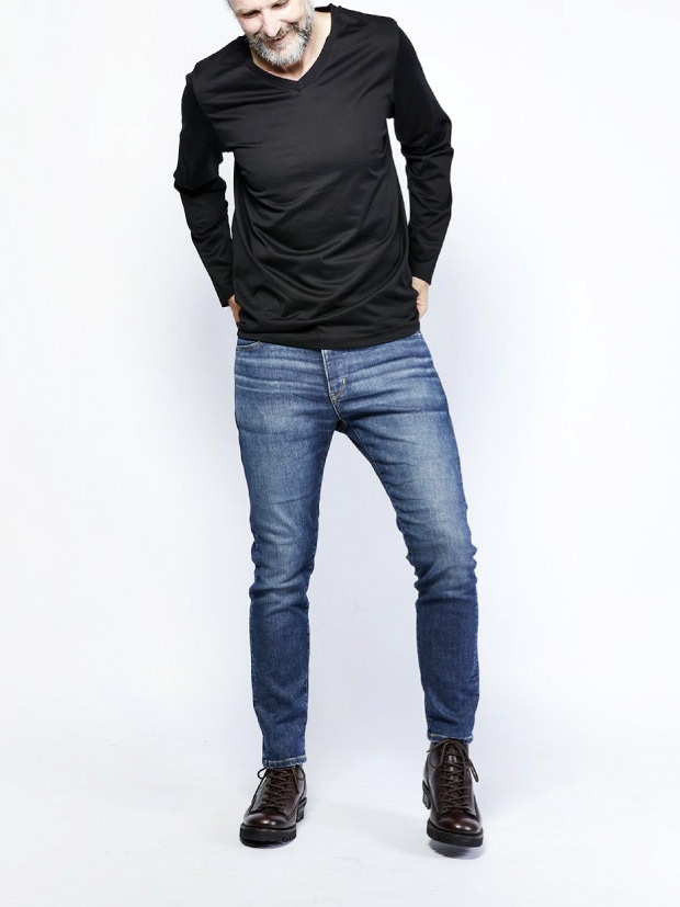 junhashimoto 101SERIB V L/S / BLACK