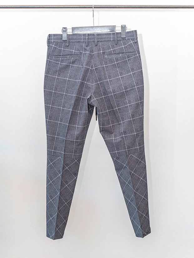 junhashimoto LIGHT 2B JACKET and ONE TUCK EASY PANTS / GREY CHECK