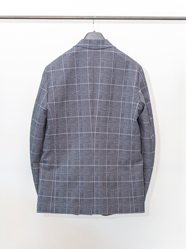 junhashimoto LIGHT 2B JACKET and ONE TUCK EASY PANTS / GREY CHECK