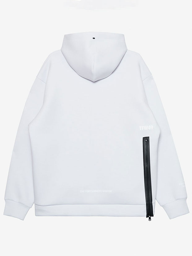 TFW49 CARDBOARD MATERIAL HOODIE / ICE GREY