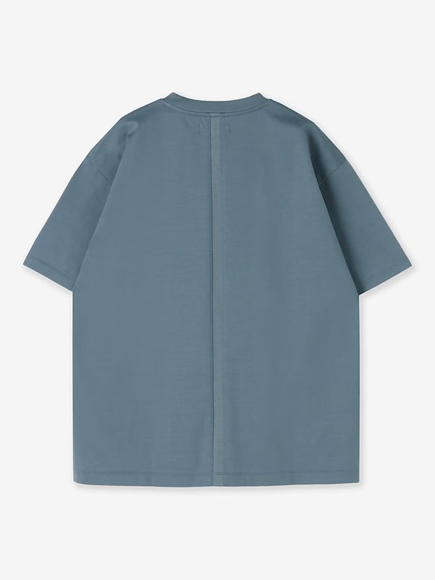 junhashimoto 101RELAX CREW NECK S/S T / BLUE GREY