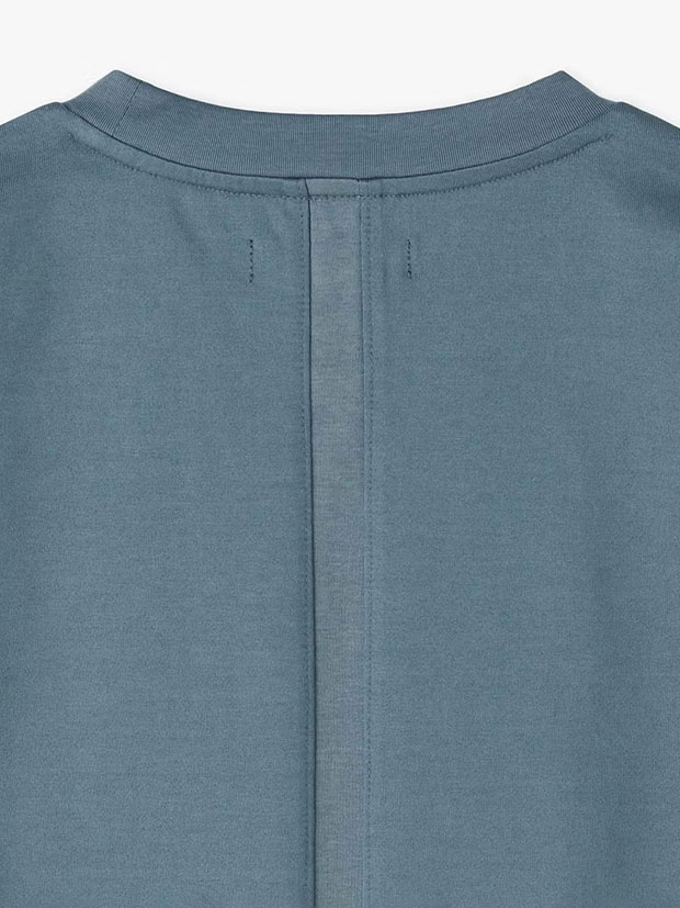 junhashimoto 101RELAX CREW NECK S/S T / BLUE GREY