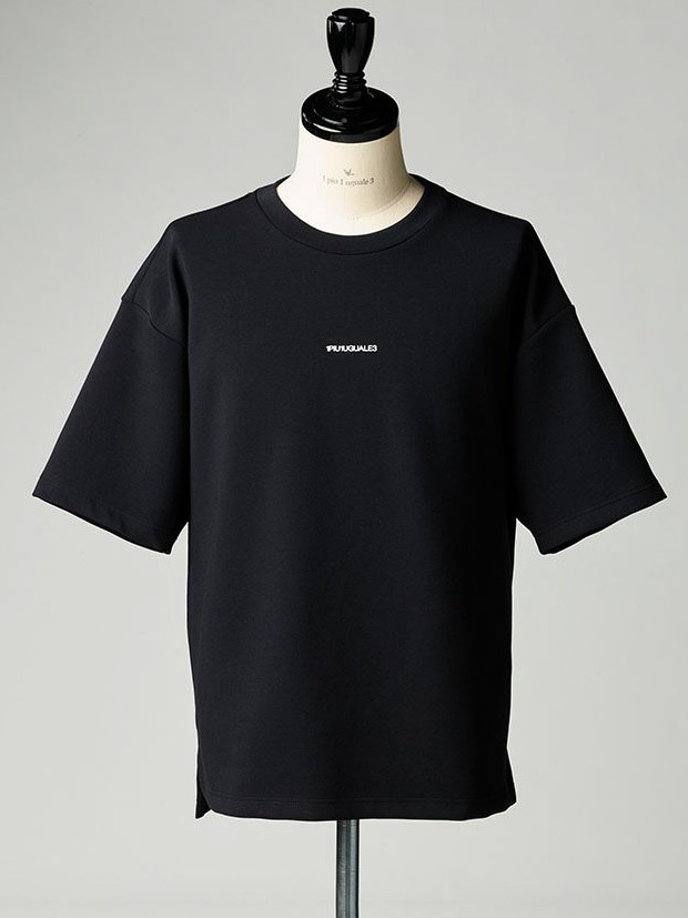 1PIU1UGUALE3 S/S CREW / PASCAL (BLACK)