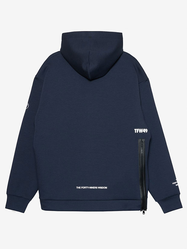 TFW49 CARDBOARD MATERIAL HOODIE / NAVY