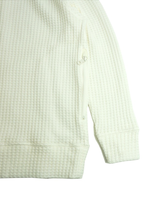 SeaGreen CAVIANA big waffle L/S WHITE