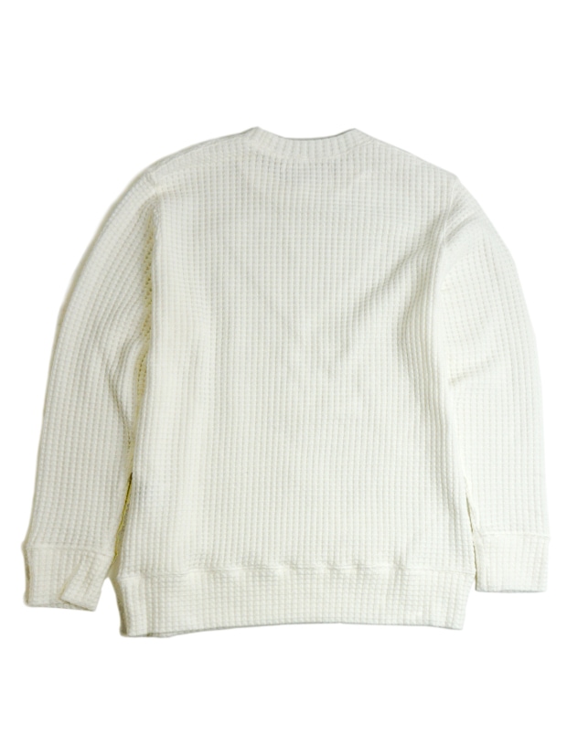 SeaGreen CAVIANA big waffle L/S WHITE