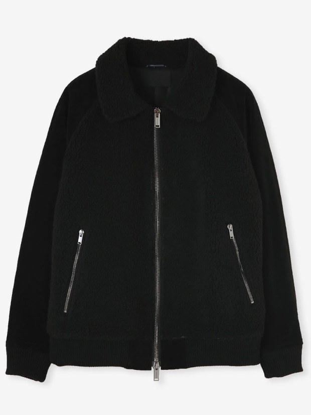 junhashimoto フルジップジャケット 黒 junhashimoto COMBINATION BLOUSON / BLACK | junhashimoto