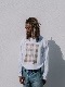 SALT SURF GINGHAM WATER COLOR L/S / WHITE