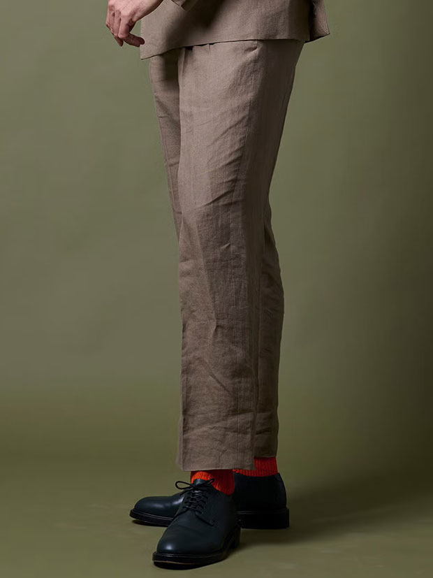 junhashimoto 2 TUCK WIDE SLACKS / BEIGE