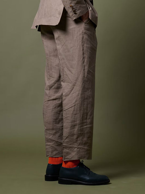junhashimoto 2 TUCK WIDE SLACKS / BEIGE