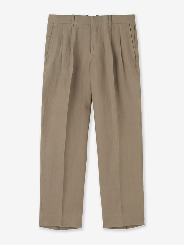 junhashimoto 2 TUCK WIDE SLACKS / BEIGE