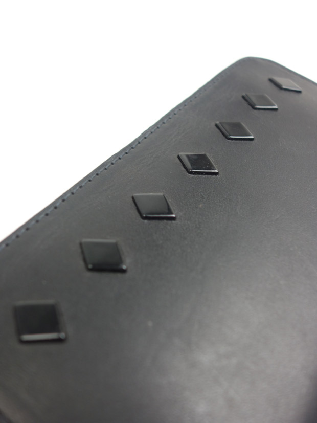 HTC BLACK ZIPPER LARGE FLAT DIAMOND BLACK