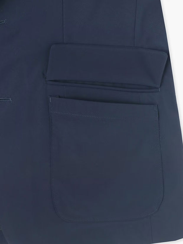 junhashimoto TRAVEL JACKET and 1 TUCK EASY PANTS / NAVY