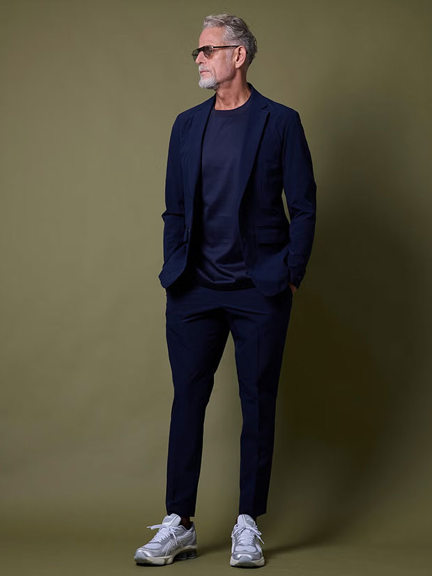 junhashimoto TRAVEL JACKET and 1 TUCK EASY PANTS / NAVY