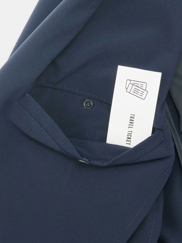 junhashimoto TRAVEL JACKET and 1 TUCK EASY PANTS / NAVY