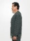 SeaGreen BIG WAFFLE CARDIGAN / D.GREEN
