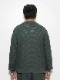 SeaGreen BIG WAFFLE CARDIGAN / D.GREEN