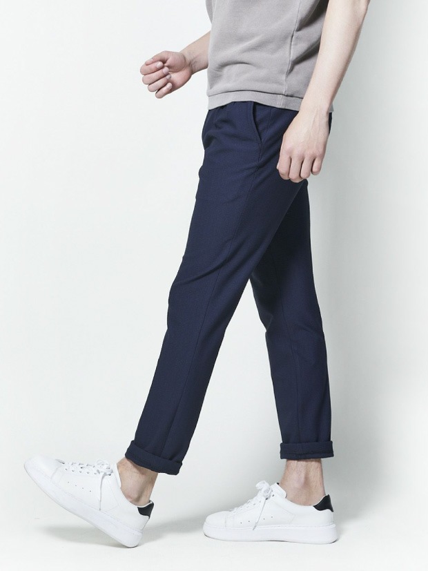 junhashimoto P56 BYUNx2SUCCAR PANTS / NAVY