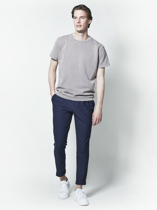 junhashimoto P56 BYUNx2SUCCAR PANTS / NAVY