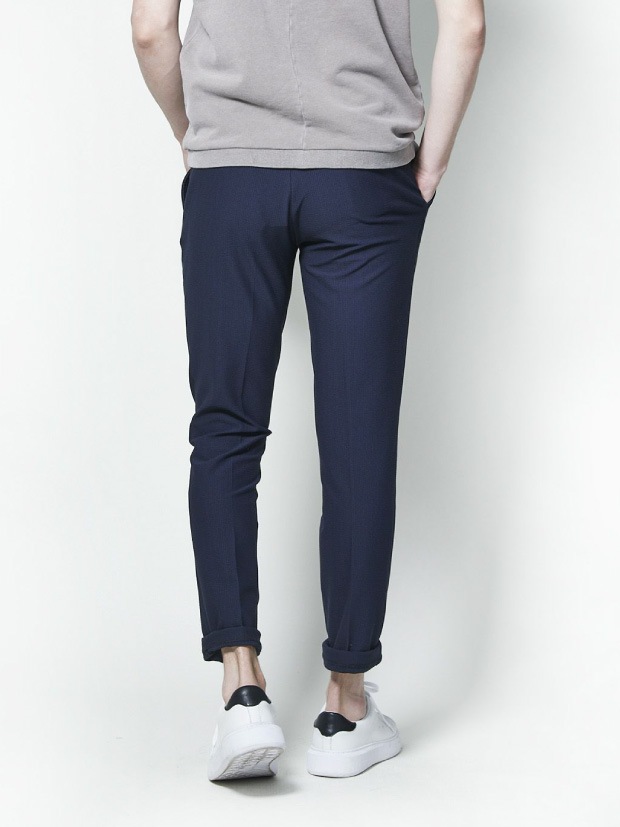 junhashimoto P56 BYUNx2SUCCAR PANTS / NAVY