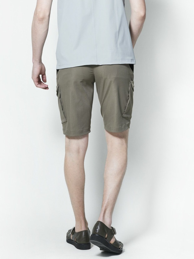 junhashimoto P07 ORIGAMI SHORTS 21ss / KHAKI