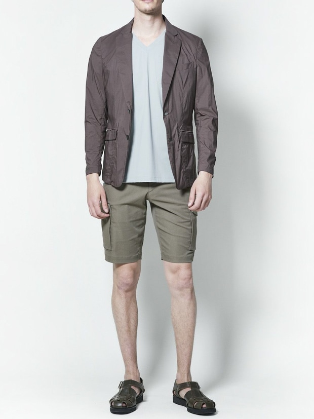 junhashimoto P07 ORIGAMI SHORTS 21ss / KHAKI