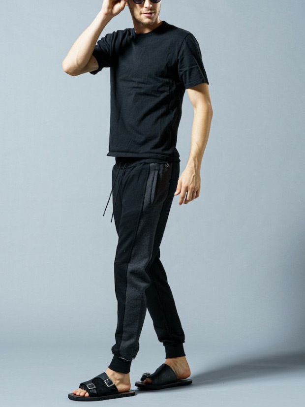 wjk U.S.A cotton H/S C/S / BLACK
