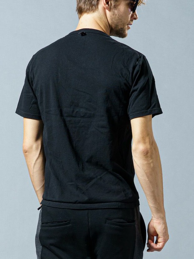 wjk U.S.A cotton H/S C/S / BLACK