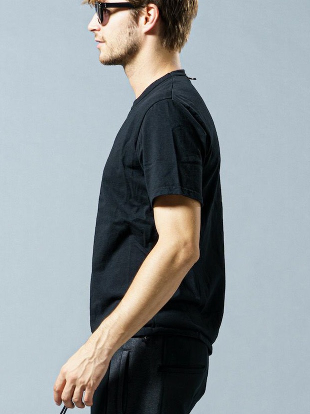 wjk U.S.A cotton H/S C/S / BLACK