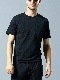 wjk U.S.A cotton H/S C/S / BLACK