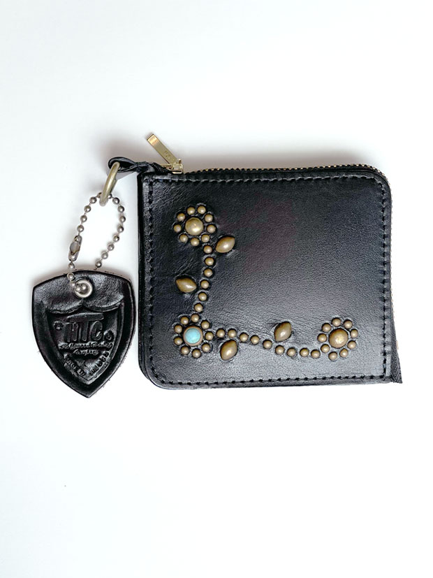 HTC BLACK WALLET T-5 SN33 TQ BLACK/BRASS