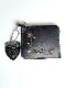 HTC BLACK WALLET T-5 SN33 TQ BLACK/BRASS