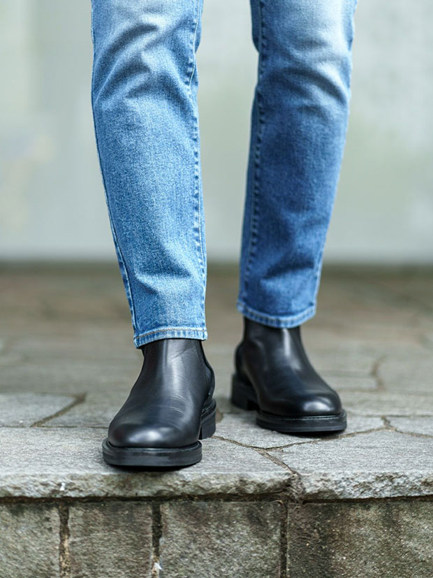 junhashimoto x WH COMBINATION SIDE GORE BOOTS /BLACK