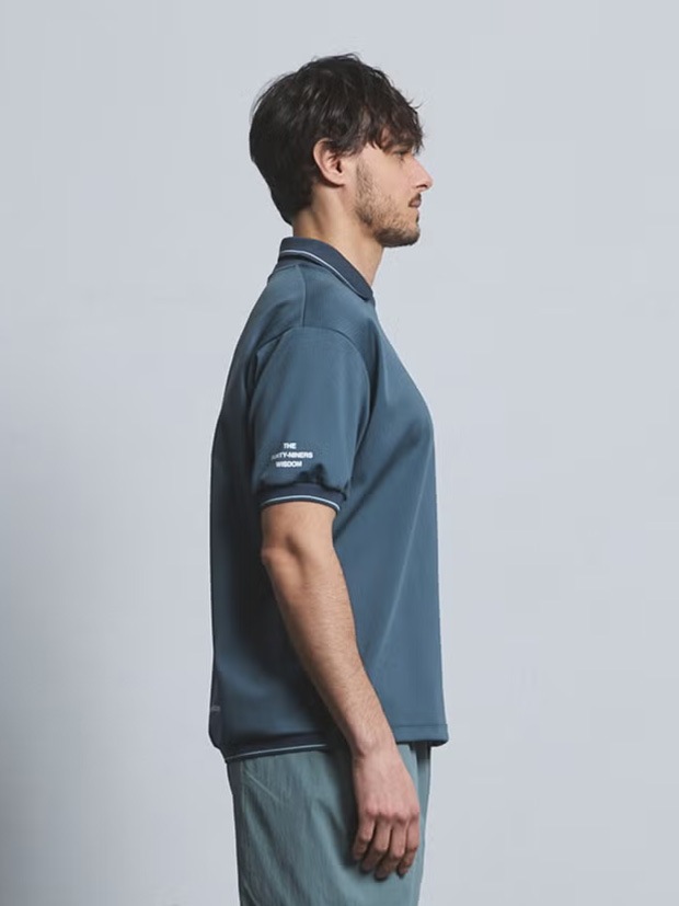 TFW49 SS POLO / CHARCOAL/NAVY