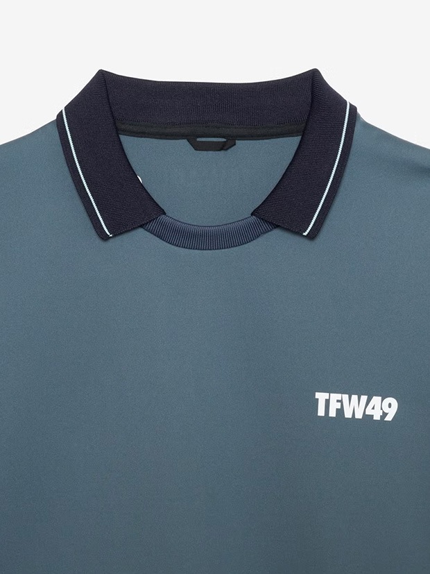 TFW49 SS POLO / CHARCOAL/NAVY