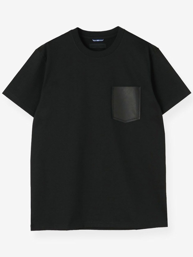 junhashimoto CU10 LEATHER POCKET T / BLACK