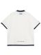 TFW49 SS POLO / OFF WHITE/NAVY