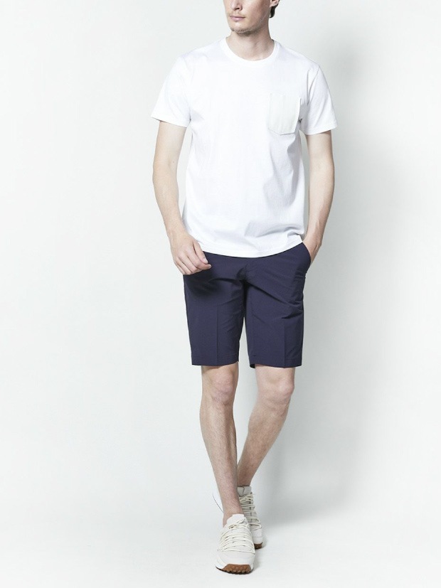 junhashimoto CU10 LEATHER POCKET T / WHITE