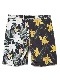 SeaGreen BOTANICAL STRETCH SHORTS - PATCH / BLACK