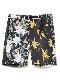 SeaGreen BOTANICAL STRETCH SHORTS - PATCH / BLACK