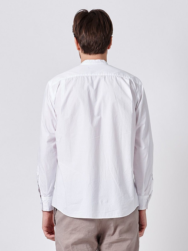 junhashimoto BAND COLLAR SHIRTS / WHITE